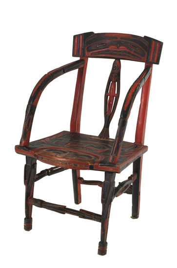 Heiltsuk Chair by  Unknown Heiltsuk Artist