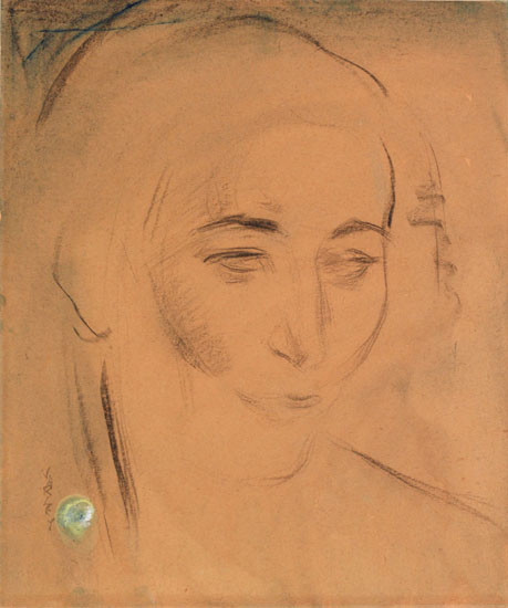 Head of a Woman par Frederick Horsman Varley