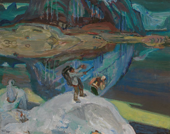 Indians, Rice Lake, BC par Frederick Horsman Varley