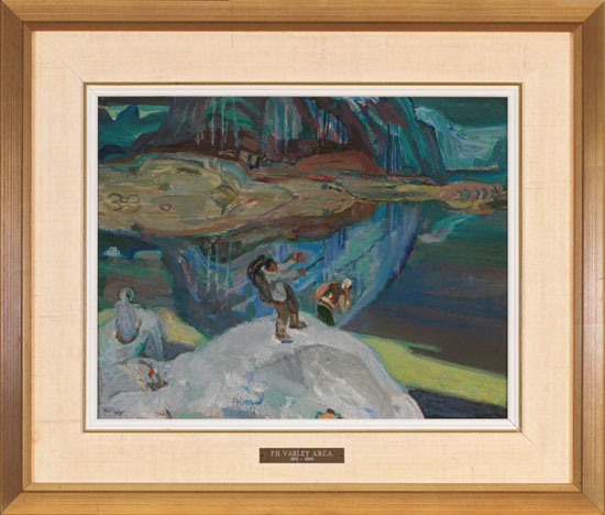Indians, Rice Lake, BC by Frederick Horsman Varley