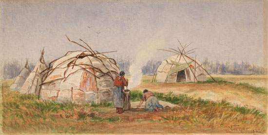 Indian Encampment by Frederick Arthur Verner