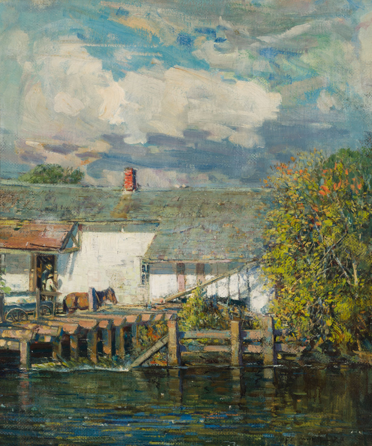 Loading at Water's Edge by Peleg Franklin Brownell