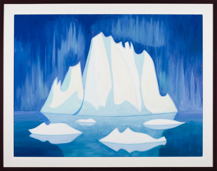 Iceberg with Northern Lights par Doris Jean McCarthy