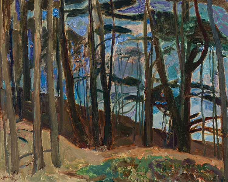 Pinnacle Hill - Woods Near Doon by Frederick Horsman Varley