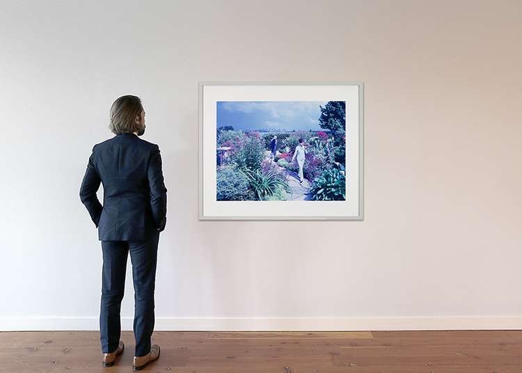 On the Terrace Garden, Joe and Rosalie Segal with Cosmos altrosanguineus by Scott McFarland