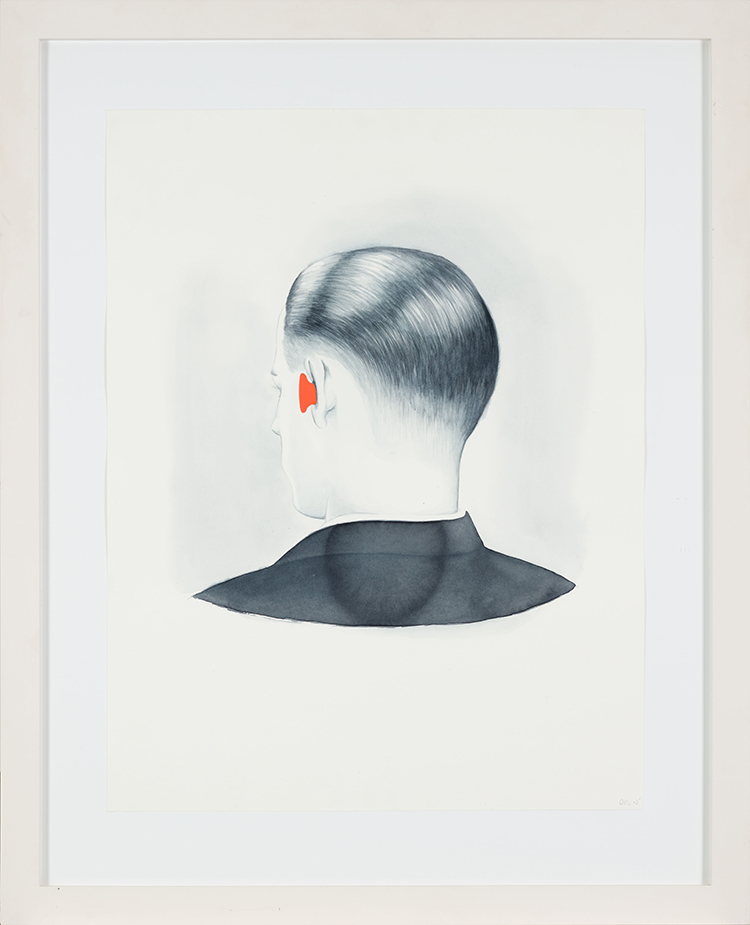 Untitled (Man with Ear Plugs) by Derek Root