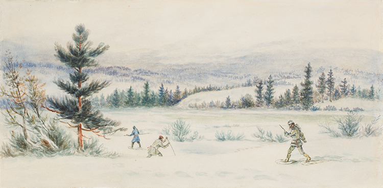 Trappers on Snowshoes by Frederick Arthur Verner