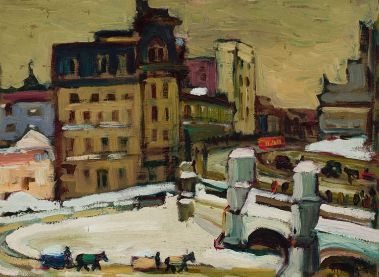 Street Scene in Ottawa by Kathleen Moir Morris