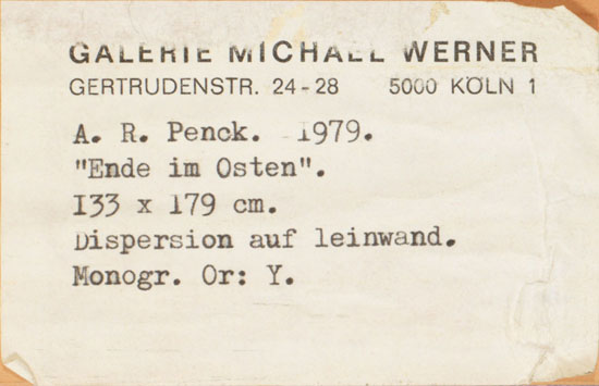 Ende im Osten by A.R. Penck