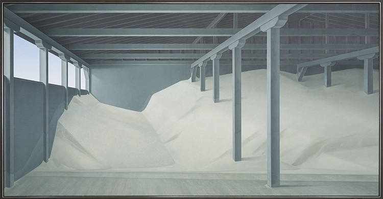 Salt Shed Interior par Christopher Pratt
