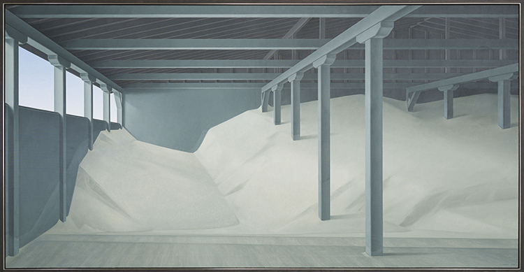 Salt Shed Interior by Christopher Pratt