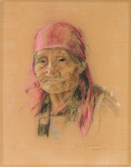 Portrait of an Indian Woman par Nicholas de Grandmaison