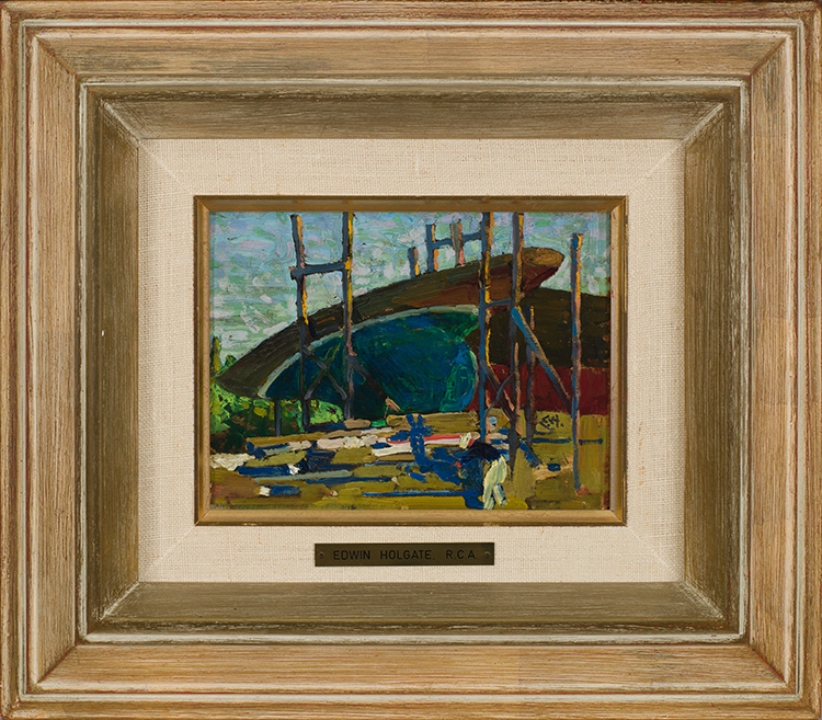 Boatyard by Edwin Headley Holgate