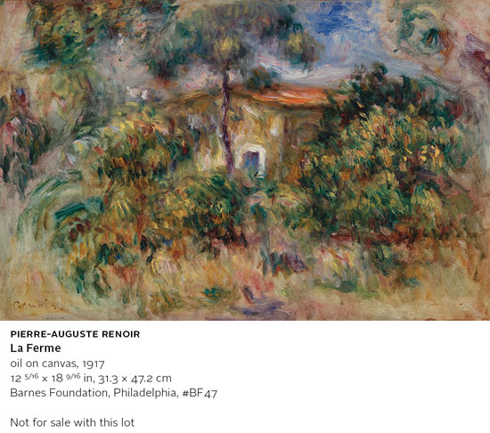 Paysage et maison, Cagnes by Pierre-Auguste Renoir