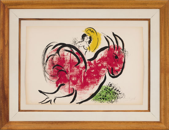 The Red Rooster by Marc Chagall