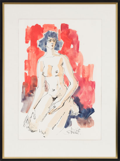 Seated Nude by Yossi Stern
