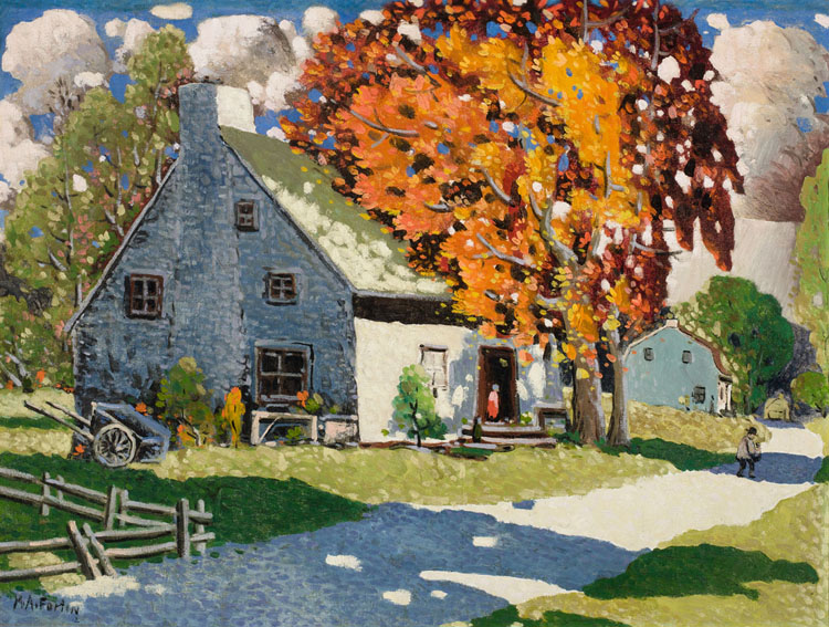 Landscape in the Laurentians by Marc-Aurèle Fortin