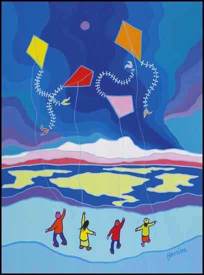 Dancing Kites by Ted Harrison
