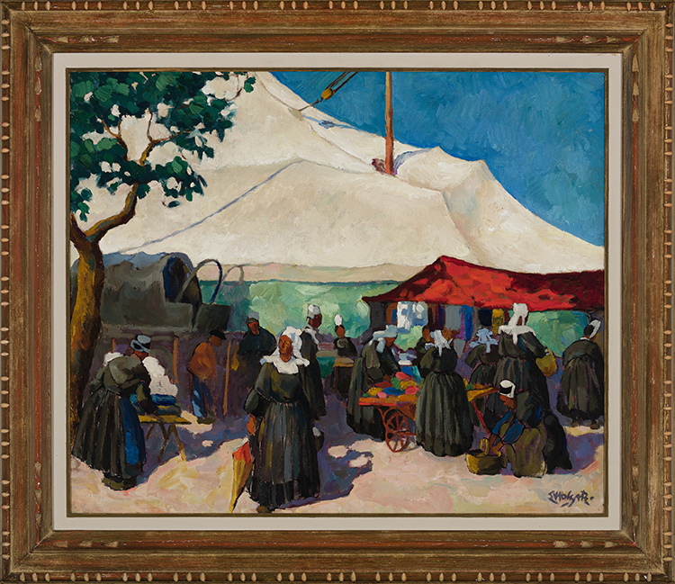 Circus Tent, Concarneau par Edwin Headley Holgate