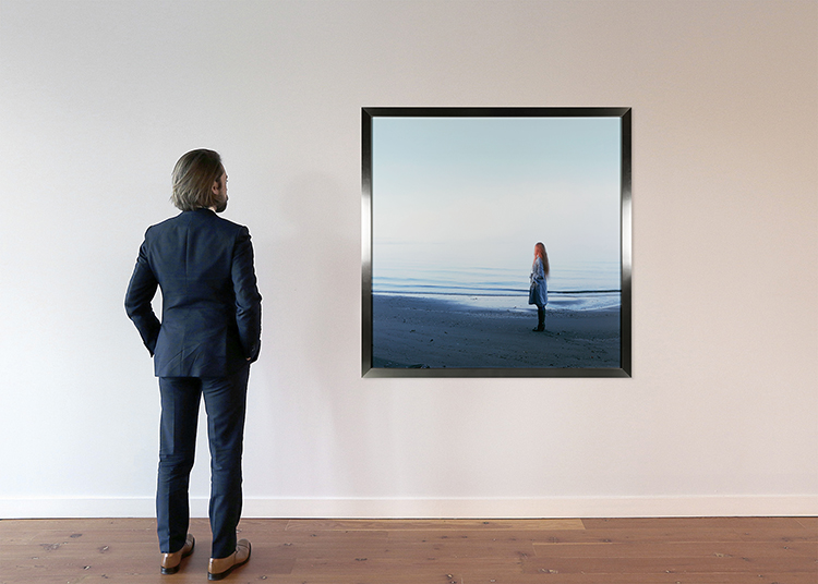 Woman on Beach by Karin Bubas