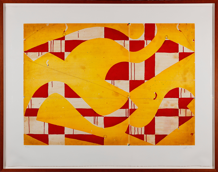 Seven String Etching with Yellow & Red by Caio Fonseca