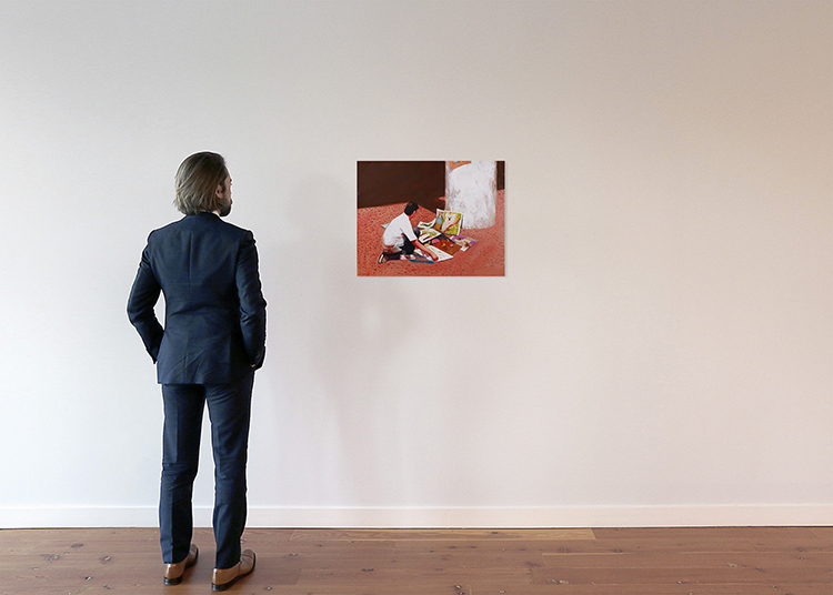 Boy Selling Artwork (Commercial Dr) par Alison Yip