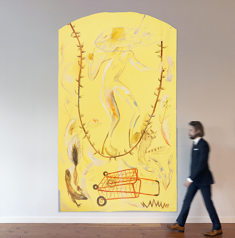 Themis. VAG Rotunda Banner (Yellow) by Alison Yip
