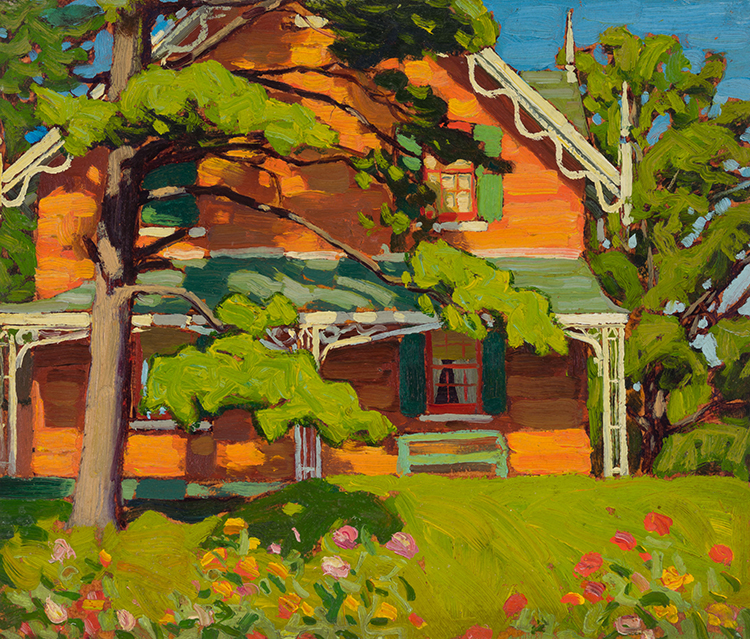 Red House, Barrie, Houses Group XXX par Lawren Stewart Harris