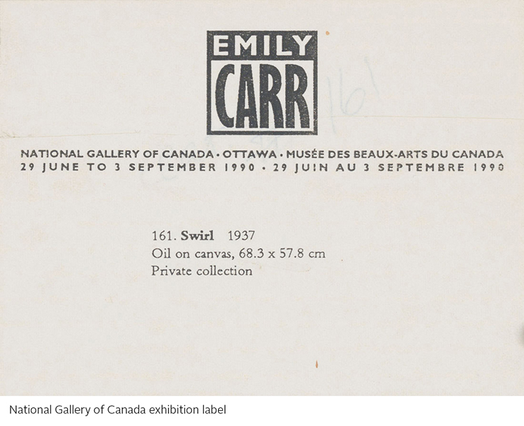 Swirl par Emily Carr