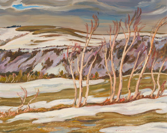 April Day, Ste. Marthe, Gaspé by Alexander Young (A.Y.) Jackson