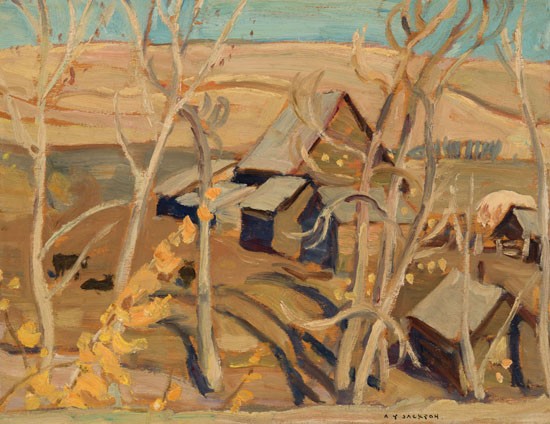 Farm at Pincher Creek, Alberta par Alexander Young (A.Y.) Jackson