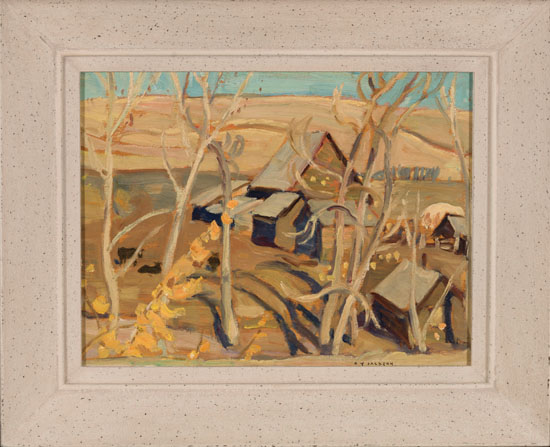 Farm at Pincher Creek, Alberta par Alexander Young (A.Y.) Jackson