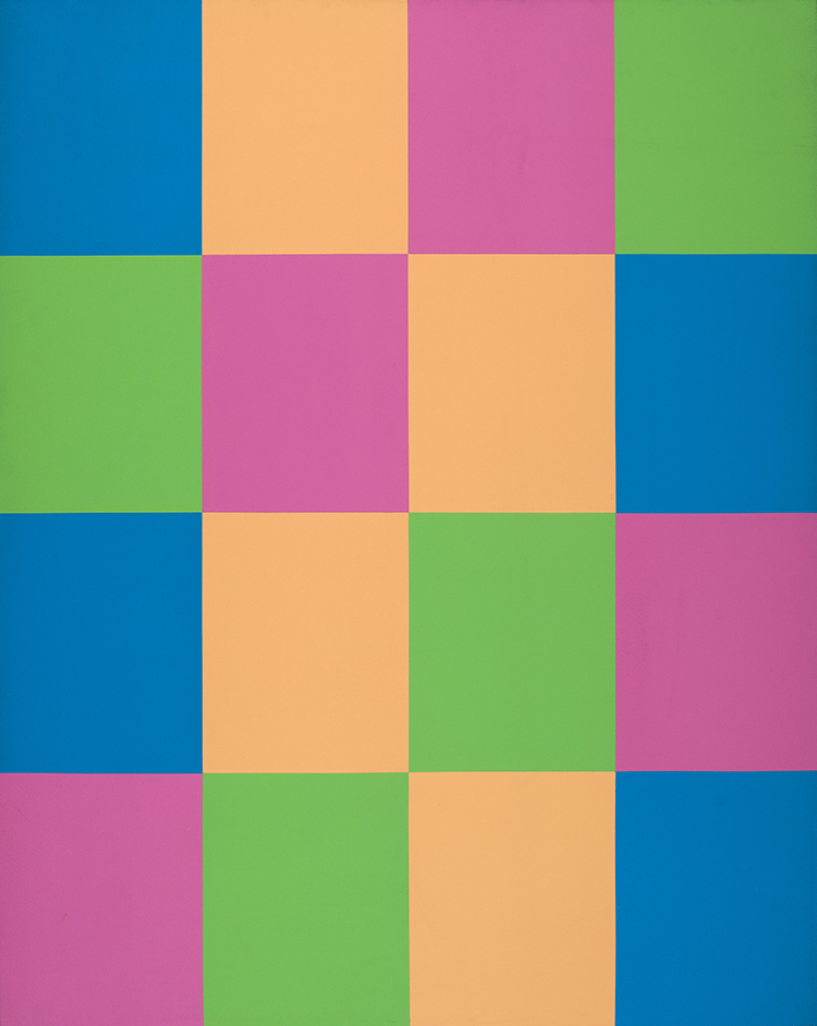 Structure vert violet by Guido Molinari