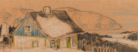 Farmhouse, Baie-St-Paul par Clarence Alphonse Gagnon