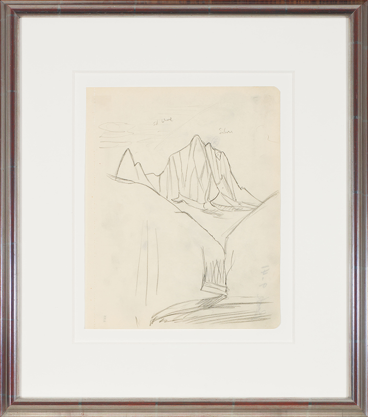 Rocky Mountain Drawing 9 - 41 by Lawren Stewart Harris