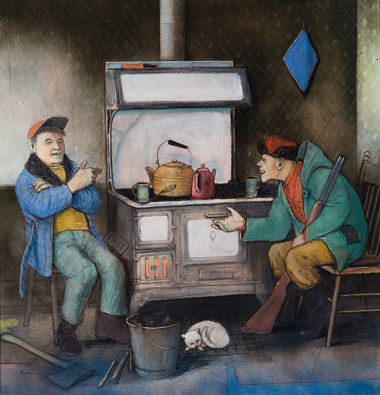 A Neighbourly Visit par William Kurelek