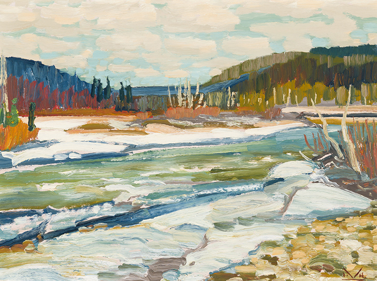 Elbow River, Bright Spring Day par Illingworth Holey Kerr