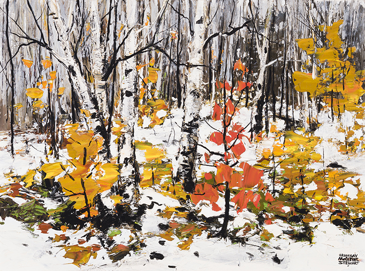 Birch, 2nd Snow by Murray McCheyne Stewart