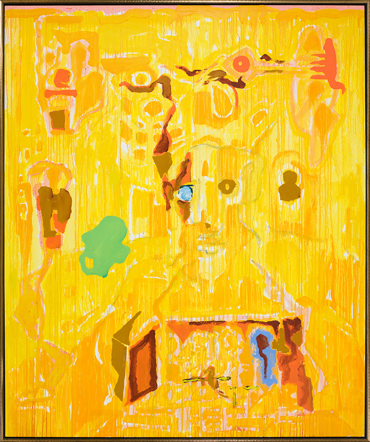 Mellow Yellow (Self Portrait 14) par Harold Klunder