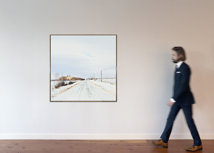 Country Road Looking North by John McKee