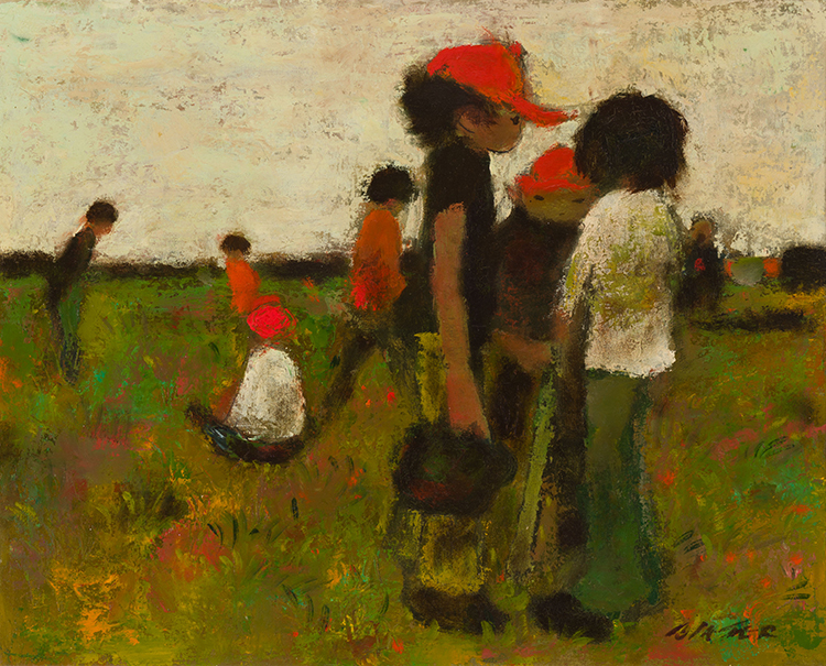 Untitled (Ball Players) par William Arthur Winter