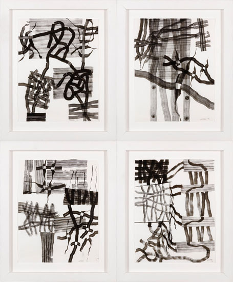 Untitled (Four Ink Drawings) by David Urban