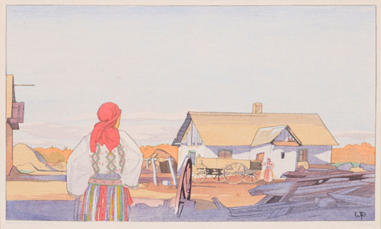 Manitoba Farmstead by Walter Joseph (W.J.) Phillips