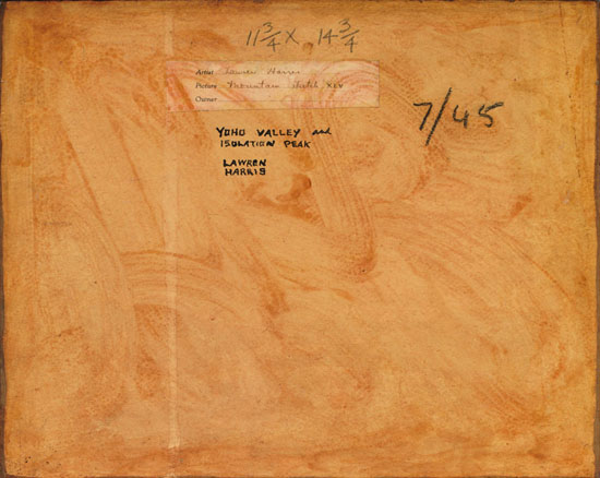Yoho Valley and Isolation Peak / Mountain Sketch XLV by Lawren Stewart Harris