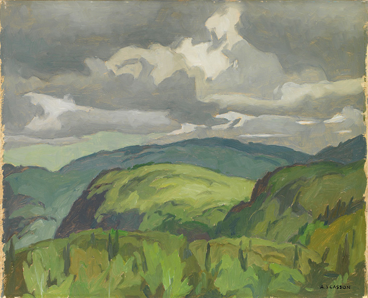 South Portage Road  / Hills Near Dwight par Alfred Joseph (A.J.) Casson