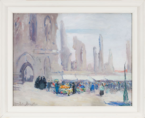 The Market Among the Ruins of Ypres by Mary Riter Hamilton