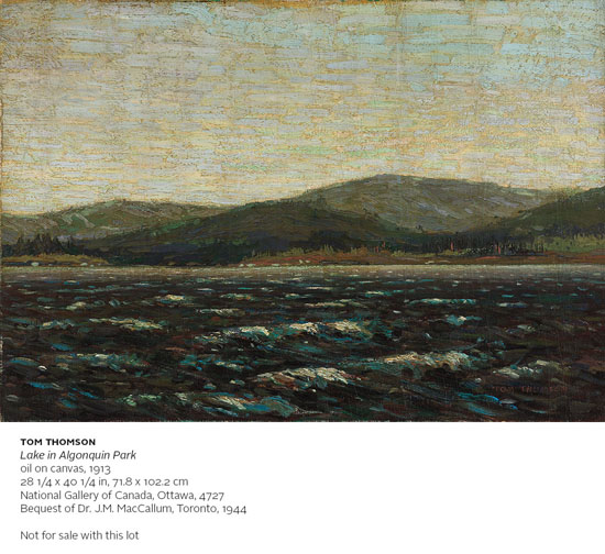 Sketch for Lake in Algonquin Park by Thomas John (Tom) Thomson
