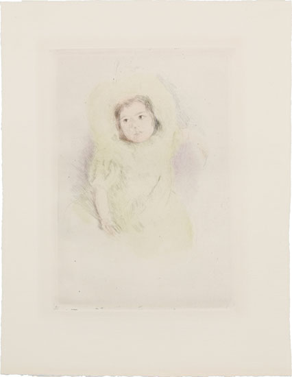 Margot Wearing a Bonnet (No. 1) Cassatt, Mary