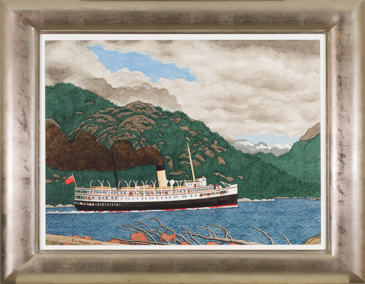 Steamer in Grenville Channel by Edward John (E.J.) Hughes