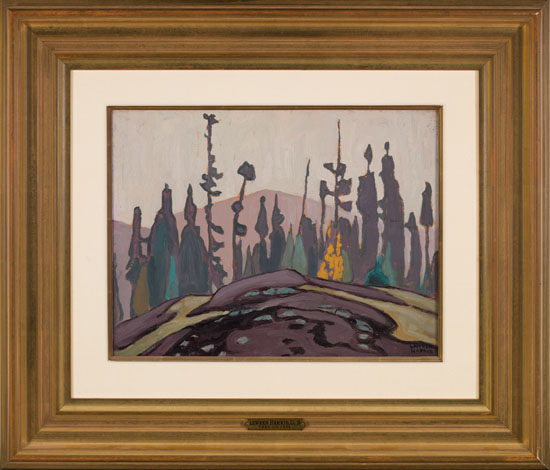 Rock, Spruce and Hill - Lake Superior Sketch by Lawren Stewart Harris